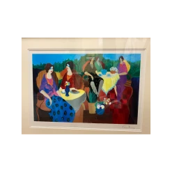 Itzchak Tarkay Signed Seriolithograph Morning Social -Curriculum & Resources shop 2804037767