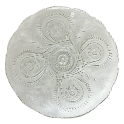 L.E. Smith Early American Pressed Glass Pinwheel & Stars Serving Set -Curriculum & Resources shop 2871297221