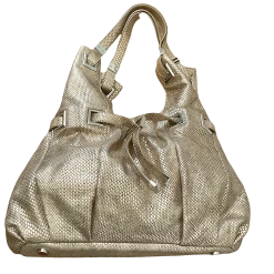 Michael Kors Carey Metallic Snakeskin Embossed Cinch Purse -Curriculum & Resources shop 2957837414