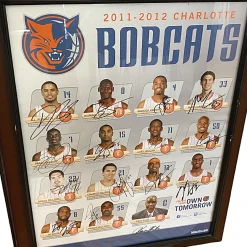 Charlotte Bobcats 2011-2012 Framed Poster With 15 Signatures -Curriculum & Resources shop 2971648080