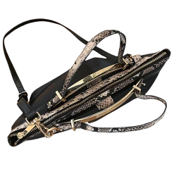 TOPSHOP Faux Snakeskin Trim Vegan Crossbody Purse -Curriculum & Resources shop 2978083194