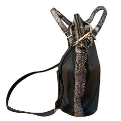 TOPSHOP Faux Snakeskin Trim Vegan Crossbody Purse -Curriculum & Resources shop 2978220016