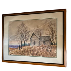 Kenneth Harris Framed Water Color Painting -Curriculum & Resources shop 3040678081