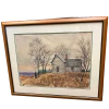 Kenneth Harris Framed Water Color Painting