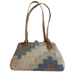 MARCO AVANE Made In USA Authentic Dhurrie Rug Bag Purse -Curriculum & Resources shop 3079387532