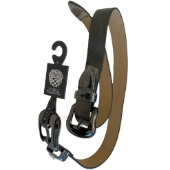 Vince Camuto Double Buckle Gunmetal Belt Women's Size XL