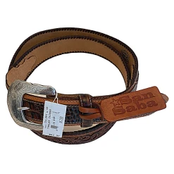 Tony Lama Tooled Caiman Belt C41284 Men's Size 46