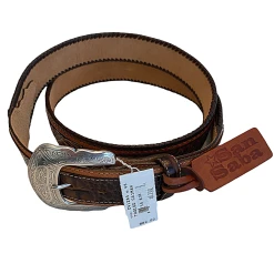 Tony Lama Tooled Caiman Belt C41284 Men's Size 46 -Curriculum & Resources shop 3089428099