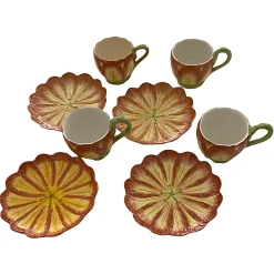 Mottahedeh Musee Des Art Decoratifs Tulip Design Cup & Saucer 4 Piece Set -Curriculum & Resources shop 3094274843