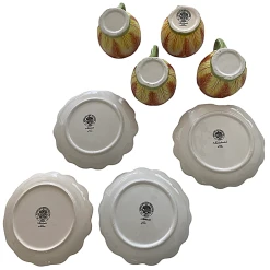 Mottahedeh Musee Des Art Decoratifs Tulip Design Cup & Saucer 4 Piece Set -Curriculum & Resources shop 3094295546