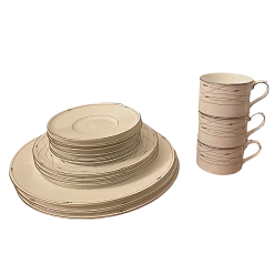 Royal Doulton Fine Bone China Precious Platinum Set Of 3 Place Settings