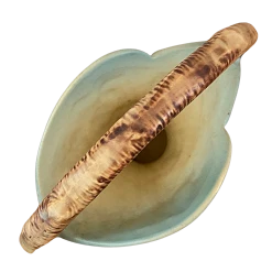 Roseville Vintage Blue Apple Blossom Basket Vase #309-8 -Curriculum & Resources shop 3132044109