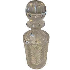 Ralph Lauren Vintage Crystal Herringbone Decanter & Stopper -Curriculum & Resources shop 3181540442