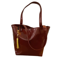 ​Makeup Junkie Glitter Tote Purse & 2 Tassels