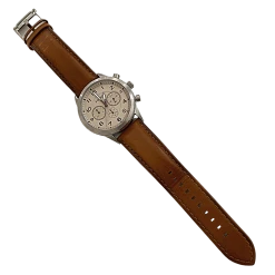 Fossil Stainless Steel BQ2122 Genuine Leather Band Watch -Curriculum & Resources shop 3208897173