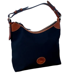 Dooney & Bourke Nylon & Leather Zip Top Purse