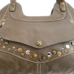 Patricia Nash Soft Italian Leather Mixed Metal Stud Purse -Curriculum & Resources shop 3285059886