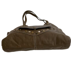 Patricia Nash Soft Italian Leather Mixed Metal Stud Purse -Curriculum & Resources shop 3285072356