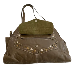 Patricia Nash Soft Italian Leather Mixed Metal Stud Purse -Curriculum & Resources shop 3285075688