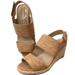 VIONIC Tulum Brooke Cork Wedge Shoe Women's Size 9