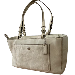 COACH Pepple Grain Zip Top Purse 10892
