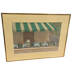 Al Steindorff Unknown Artist Pastel & Oil Sunday Morning Print