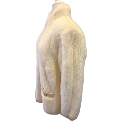 St. John Coat Collection By Marie Gray Faux Fur Coat/Vest Women's Size Small -Curriculum & Resources shop 3324281158