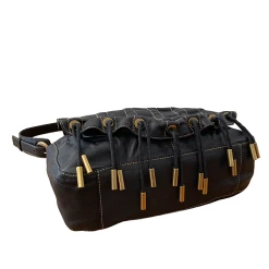 Donna Karan Rouched Design Flapover Closure & Tassel Purse -Curriculum & Resources shop 3350166467