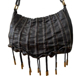 Donna Karan Rouched Design Flapover Closure & Tassel Purse -Curriculum & Resources shop 3350174958