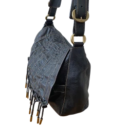 Donna Karan Rouched Design Flapover Closure & Tassel Purse -Curriculum & Resources shop 3350289074