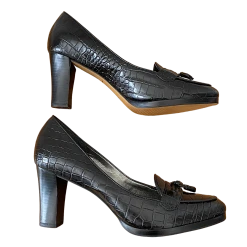 Ann Taylor Loft Christine Embossed 3" Heel Shoe Women's Size 7.5 -Curriculum & Resources shop 3354417676