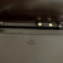 COACH Black/Brown Foldover Embossed Clutch & Crossbody Purse -Curriculum & Resources shop 3374533863