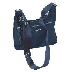 KARL LAGERFELD PARIS Zip Top Nylon Crossbody Purse