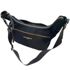 KARL LAGERFELD PARIS Zip Top Nylon Crossbody Purse -Curriculum & Resources shop 3374764076