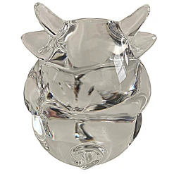 Steuben Signed Crystal Sitting Bull Figurine -Curriculum & Resources shop 3414396772