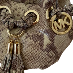 Michael Kors Braided Handle Snakeskin Purse -Curriculum & Resources shop 3445775909