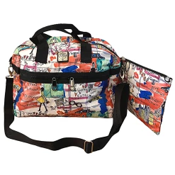 Brighton Crossbody Weekender Travel Tote Bag & Storage Pouch