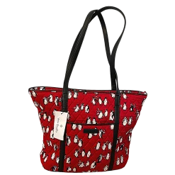 Vera Bradley Playful Penguins Tote Bag Purse