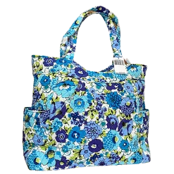 Vera Bradley Quilted Blueberry Blooms Tote Purse -Curriculum & Resources shop 3457756712