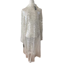 NORMA KAMALI All Over Sequin Trench Coat Women's Size Large -Curriculum & Resources shop 3462538401