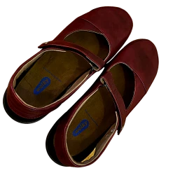 Wolky Strap-Cloggy Vegi Leather Oxblood Shoe Women's Size EU40 US8.5-9 -Curriculum & Resources shop 3474469205