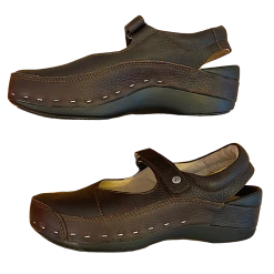 Wolky Strap-Cloggy Brown Greased Shoe Women's Size EU40 US8.5-9 -Curriculum & Resources shop 3476053781