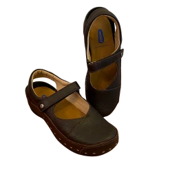 Wolky Strap-Cloggy Brown Greased Shoe Women's Size EU40 US8.5-9