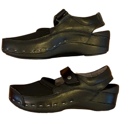 Wolky Strap-Cloggy Lycra Smooth Black Shoe Women's Size EU39 US7.5-8 -Curriculum & Resources shop 3476073894