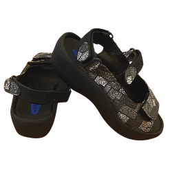 Wolky Jewel Velcro Strap Picasso Crash Grey Sandal Shoe Women's Size EU36 US5.5-6 -Curriculum & Resources shop 3476137640