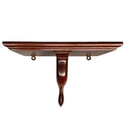 HENKEL HARRIS Virginia Galleries Mahogany Wood Wall Sconce Shelf & Brackets