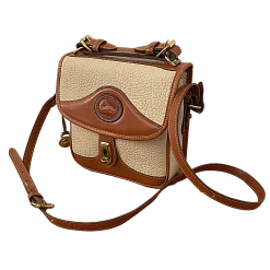 Dooney & Bourke Vintage Flap Turnlock Closure Handle & Crossbody Purse