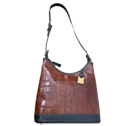 Dooney & Bourke Reptile Embossed Zip Top Adjustable Strap Purse -Curriculum & Resources shop 3497018064