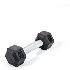 HexElite Rubber-Coated Dumbbells -Curriculum & Resources shop G 73810 UFRbrHexDumbbell7 5lb 0201
