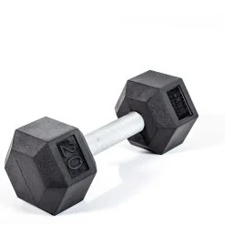 HexElite Rubber-Coated Dumbbells -Curriculum & Resources shop G 73813 UFRbrHexDumbbell20lb 0171
